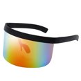 thumbnail image 1 of Visière Énorme Coupe-Vent Demi-Visage Protection Anti-UV Miroir Lunettes de Soleil Rétro Protecteur, 1 of 6
