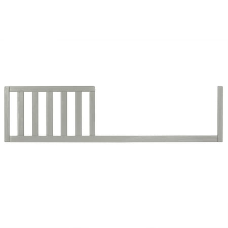 Dream On Me 4 In 1 Convertible Crib Toddler Rail, Easily Converts to Toddler Bed in Pebble Grey