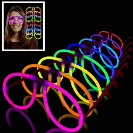 12pc Aviator Glow in dark Eyeglasses Assorted Color best for party birthday