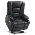 thumbnail image 3 of MCombo Large-Wide Power Lift Recliner Chair with Massage and Heat for Big and Tall Elderly People, Faux Leather R7541 (Black, Large-Wide), 3 of 10