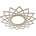 thumbnail image 2 of Ekena Millwork 28"OD x 10 3/4"ID x 1/4"T Eleanor Wood Fretwork Pierced Ceiling Medallion, Hickory, 2 of 3