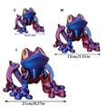 thumbnail image 3 of 3D-Printed Articulated Magnetic Toy, 21Cm Large Magnetic Frog Figurine With Jointed Limbs, Suitable For Refrigerator & Car Decoration, 3 of 7