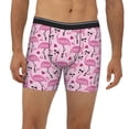 thumbnail image 4 of Rocae Cute Watermelon Flamingo for Stretch Moisture-Wicking Underwear,Men's Underwear Boxer Briefs X-Large, 4 of 9