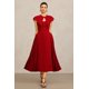 thumbnail image 1 of Vestido Bellabarnetten Verna Halter Folds Maxi para mujer, 1 of 6