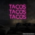 thumbnail image 4 of Glowneon Tacos Neon Sign, Tacos Led Sign, Mexican Food Led Sign, Tacos Decor Store, Kitchen Art, 4 of 5