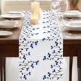thumbnail image 3 of Table Runners 90 Inches Long Dress Scarves, Blue Flowers Farmhouse Coffee/Dining/Kitchen Table Runner for Living Room, Spring Modern Simple Botanical Floral Plants 13x90 Inch, 3 of 9
