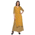 thumbnail image 1 of Moomaya Ensemble Grande Taille Imprimé Palazzo et Kurta Robe Ethnique pour Femmes, 1 of 1