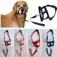thumbnail image 6 of Breathable Nylon Pet Dogs Head Collar Dog Training Halter Adjustable Mouth Mask, 6 of 9