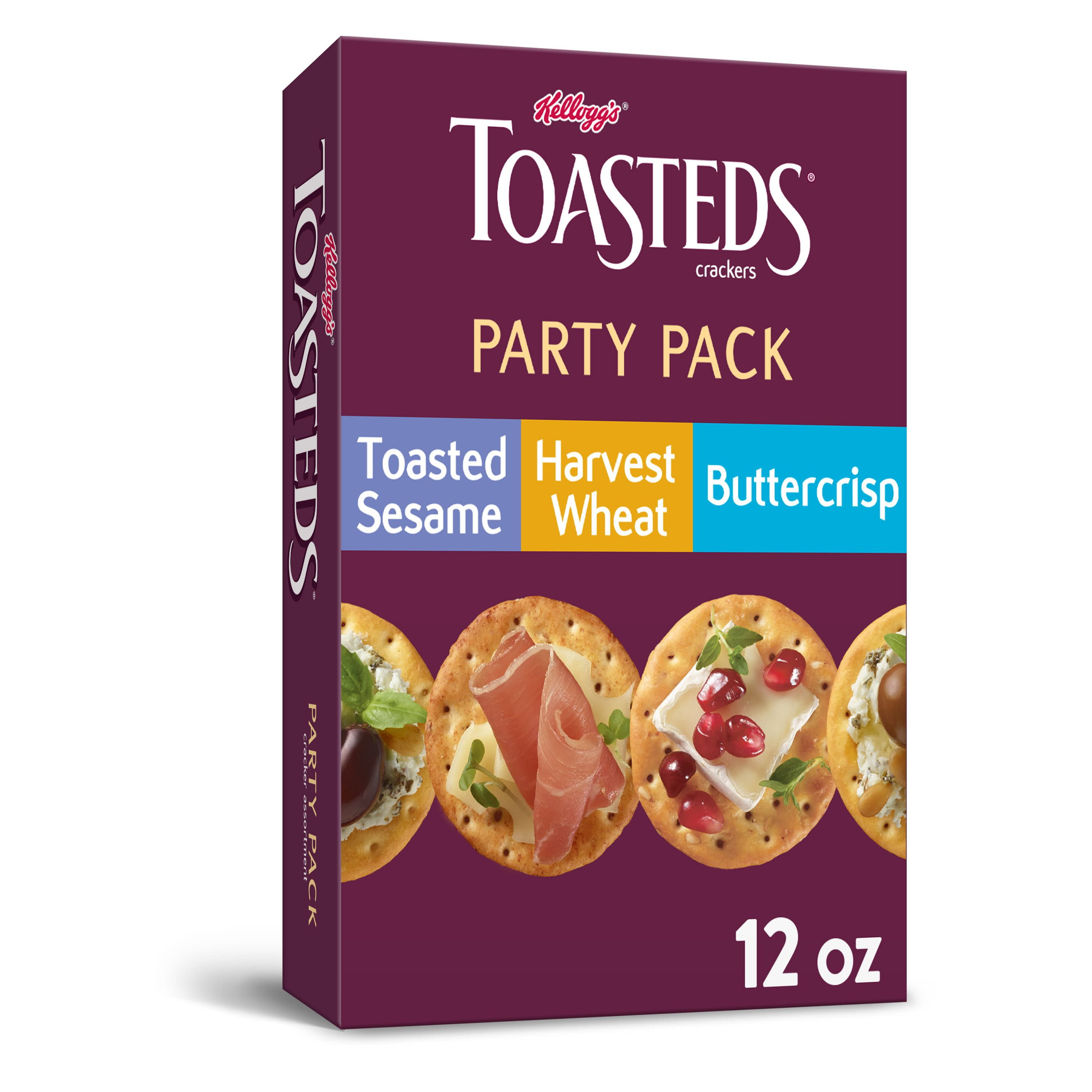 Keebler Toasteds, Crackers, Variety Pack, Party Crisp, 12 Oz Walmart