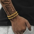 thumbnail image 5 of Men’s Silver Bracelet Set – Stainless Steel Cuban Link & Rope Chain, Adjustable Waterproof Jewelry for Men, 5 of 10