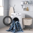 thumbnail image 3 of SAFAVIEH Martha Stewart Amadine Floral Machine Washable Area Rug, Dark Blue/Beige, 8' x 10', 3 of 11