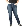 Silver Jeans Co. Women's Plus Size Avery High Rise Straight Leg Jeans