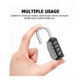 thumbnail image 2 of 1 Pack 4 Digit Combination Lock, Locker Lock, Padlock Outdoor Indoor, Waterproof Design, for School, 2 of 6