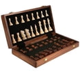 thumbnail image 1 of Juego de ajedrez plegable de madera de 39 cm con piezas de ajedrez, 1 of 4