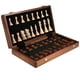 thumbnail image 1 of Juego de ajedrez plegable de madera de 39 cm con piezas de ajedrez, 1 of 4