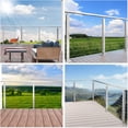 thumbnail image 4 of Cable Railing Post 36 Inch 36"x2"x2" Level Drilled Surface Mount Brushed T304 Stainless Steel Cable Railing System Kit Indoor Outdoor with Paper User Guide PS01 LH4S, 4 of 6