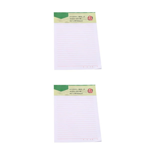 Tholdsy lank Composición Bloc de notas Papel de escribir Carta Pad Escuela Oficina Papelería 3 2piezas
