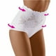 thumbnail image 2 of Gibobby Conjunto de lencería de encaje Día de San Valentín Día de San Valentín Bragas sexis para mujer, ropa moldeadora de cintura alta de primavera, pantalones cortos, r(Blanco, 5XL), 2 of 4