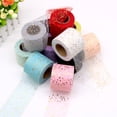 thumbnail image 7 of 1 Roll Stars Ribbon Sparkly Multi-color Thin Glitter Trimming Wrap Ribbon for Gift Packing, 7 of 7