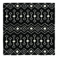 thumbnail image 3 of Unique Loom Moroccan Trellis Shag Collection Area Rug - Meknes (7' 10" Square Black and White), 3 of 6