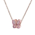 thumbnail image 4 of Charm para Pulsera LuckyLy, Dije de Mariposa, Acero Inoxidable y Zirconia Cúbica, Modelo Bathia rosa UNITALLA, 4 of 6