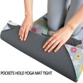 thumbnail image 3 of Boston Terriers and Flowers Hot Yoga Mat Towel Non Slip for Hot Yoga - Quick-Drying Yoga Mat Cover with 4 Corner Pockets with Travel Bag - Hot Yoga Towel Non Slip Grip Moisture Wicking Sweat 70"x26", 3 of 6