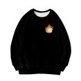 thumbnail image 4 of EnJoCho Little Girls Fleece Hooded Sweatshirt, Long Sleeve Oversized Printed Fashion, Crew Neck Pullover for Fall Halloween Holiday Family Outdoor Activities, 4 of 4