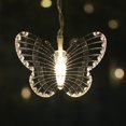 thumbnail image 3 of Led Butterfly Curtain Light Atmosphere Decoration 2*0.7m 48 Lights Wave-shaped USB Remote Control, 3 of 4