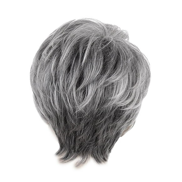 Milaget Cool Design Short Straight s with Bangs Gray Color Heat Perm OK 70%