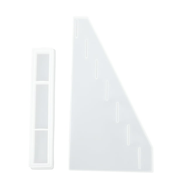 2 unids DIY Cristal Epoxy Resina Molde Molde Rack Molde de silicona Molde fundido DIY