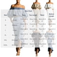 thumbnail image 3 of IUYRTFE Women's Off Shoulder Puff Sleeve Top and Midi Skirt Set 2 Piece Summer Casual Outfit, 3 of 5