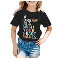 thumbnail image 2 of LUOGENLI Tank Tops for Girls 12-14 Summer Children's Fashion Back to School Season Printed Round Neck Short Sleeve Casual T Shirt Top Shirts for Girls 4-5 Tank Tops for Girls 11-12 12-13 Years, 2 of 4