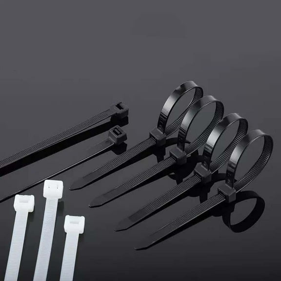 LmnLft 100-Pack Heavy Duty Nylon Cable Ties - 8-inch Reusable Zip Ties for Car Repairs & Home Organization, UV-Resistant Fastening Tool