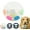 white, variant on TPR Dog Soccer Ball, Animal Dog Soccer Ball Durable – Fun & Interactive Dog Toy with Handles, Waterproof, Squeaks for Outdoor Play, Perfect for Dogs