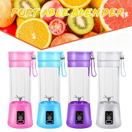 

FUTATA Portable Mini Blender Smoothie Blender 6 Blades Mini Travel Personal Blender USB Rechargeable Home Fruit Blender Detachable Cup (4 Colors Available)