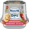 Philadelphia Dips Buffalo Style with Celery Cream Cheese Dip with Tortilla Chips Snack, 2.8 oz Cup