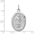thumbnail image 3 of Sterling Silver Rhodium-Plated Saint Florian Medal (35 X 20) Made In United States qc3594, 3 of 5