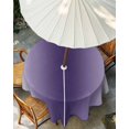 thumbnail image 3 of Dark Purple Grey Ombre Outdoor Tablecloth with Umbrella Hole, Modern Abstract Art Gradient Spillproof Waterproof Outdoor Table Cover, Patio Tablecloths for Party/Garden/Picnic, Round 60 inch, 3 of 9