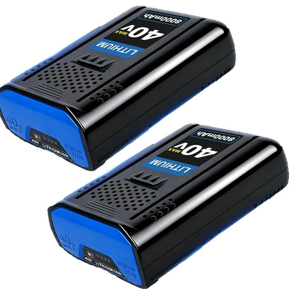 Replacement for Kobalt 40V Battery 8000mAh Cordless Power Tool Battery KPM1040A-03, KM-1640-06, KM 4040-06,2 Packs
