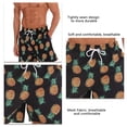 thumbnail image 4 of Pantalones cortos de playa para hombre, holgados, informales, con cintura elástica, para verano, tallas negras, 4 of 5