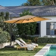 thumbnail image 4 of 10FT Cantilever Patio Umbrella, 360° Rotation & 5-Level Tilt Adjustable, Aluminum Frame for Pool, Deck, Backyard, 4 of 8