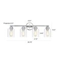 thumbnail image 6 of RADIANCE goods Transitional 4 Light Chrome Bath Vanity Fixture 30 " Wide, 6 of 9