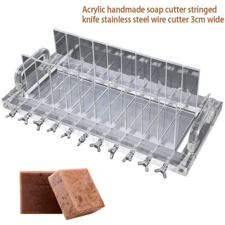 

OUKANING Handmade soap cutter transparent acrylic cutting tool