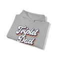 thumbnail image 4 of Triplet Dad Daddy of Triplets New Father Hoodie, Gifts, Hooded Sweatshirt, 4 of 4