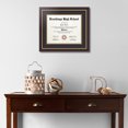 thumbnail image 2 of ArtToFrames 10x12 inch Diploma Frame - Framed in Mahogany and Gold Slope Frame with Black and Gold Mats, Comes with Regular Glass and Sawtooth Hanger for Wall Hanging (D-4447-10x12), 2 of 4