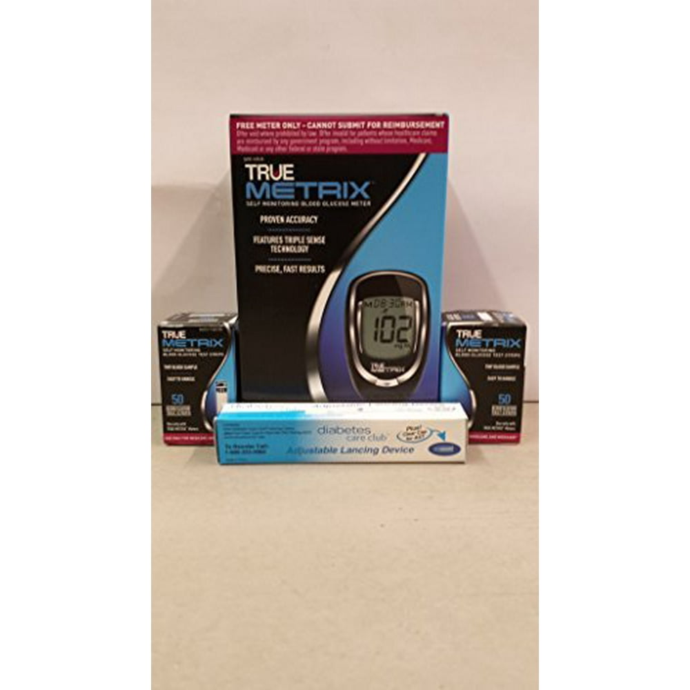 TRUE Metrix Self Monitoring Blood Glucose Meter, 100 TRUE Metrix Test