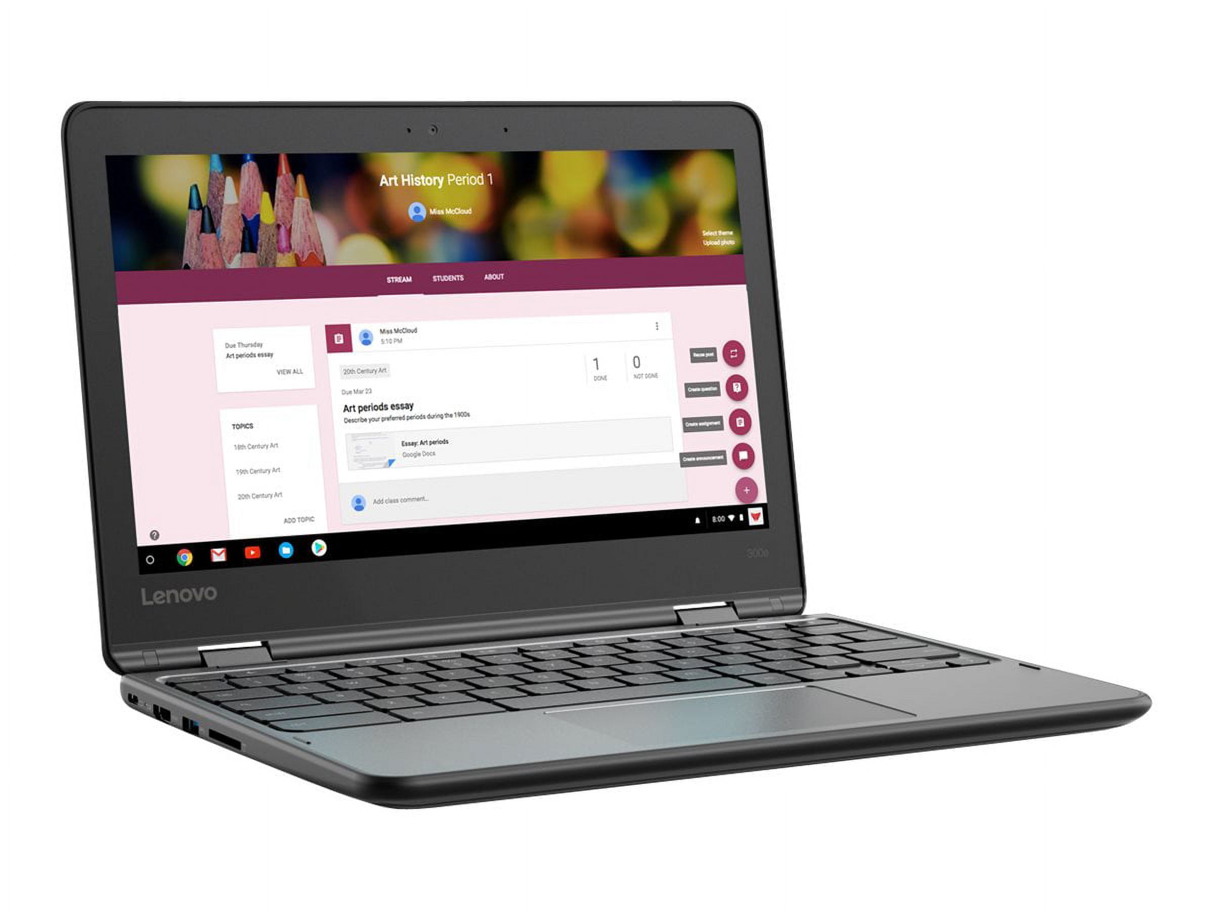 Lenovo 300e Chromebook (2nd Gen) AST 82CE - Flip design