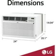 thumbnail image 2 of LG 9,500/9,800 BTU 440 Sq. ft. Through-the-Wall Air Conditioner with Remote Control, White,LT1036CER, 2 of 7
