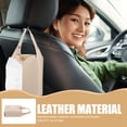 thumbnail image 3 of MERRYHAPY Caja De Pañuelos De Cuero Beige Para Escritorio Y Auto Con Superficie, 3 of 7