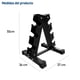 thumbnail image 5 of Rack Gym, Rack Mancuernas, 3 Niveles, Estante de Mancuerna 5 a 50 Lbs, Almacenamiento de Mancuernas, Alta Resistencia Para Gimnasio en Casa, Pilates, 55 * 37 * 36 cm, 5 of 7